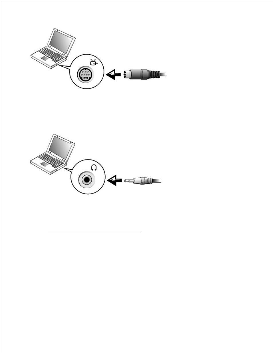 Composite video connection | Dell Latitude C540 User Manual | Page 106 / 171