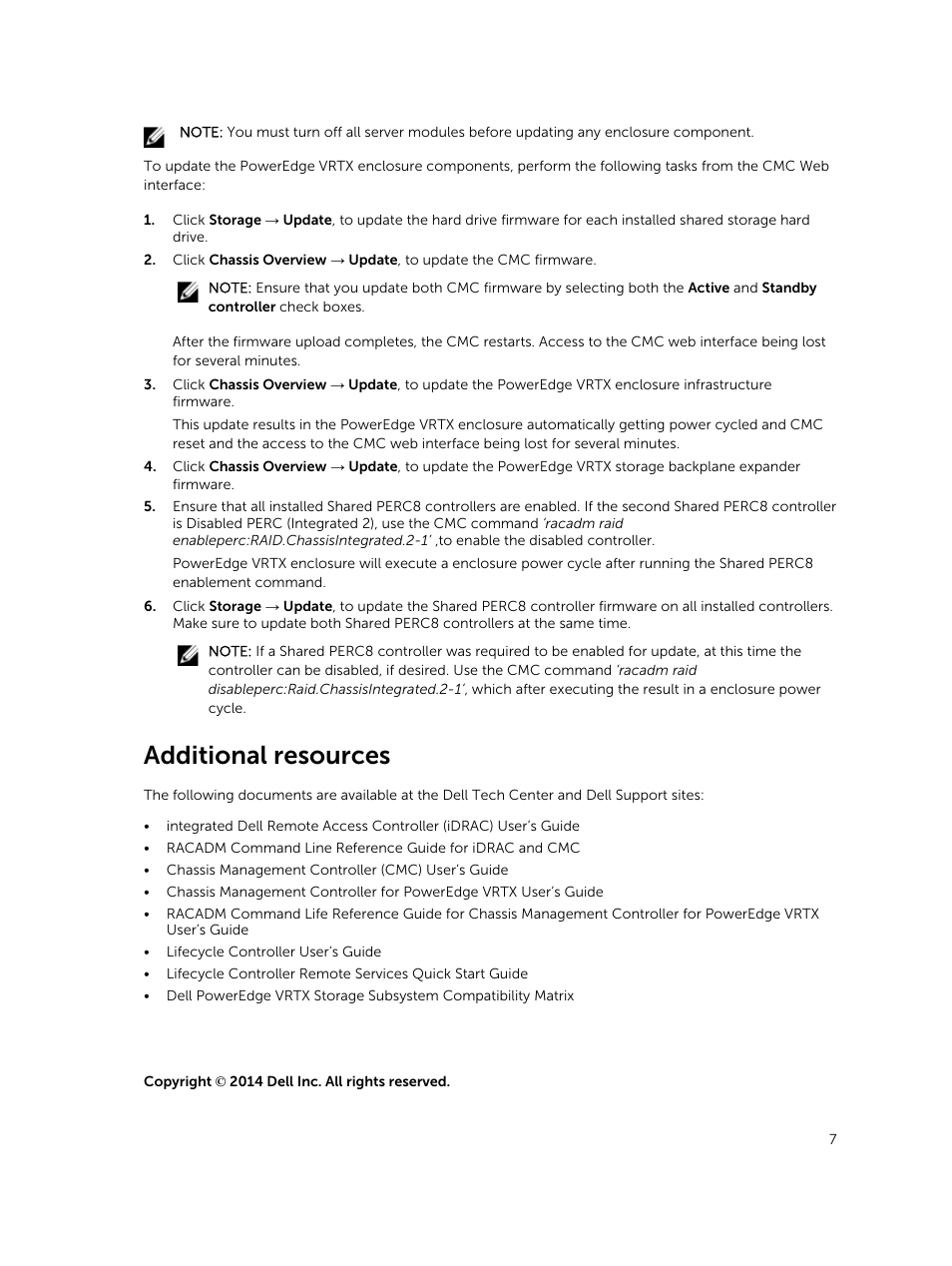 Additional resources | Dell PowerEdge VRTX User Manual | Page 7 / 8