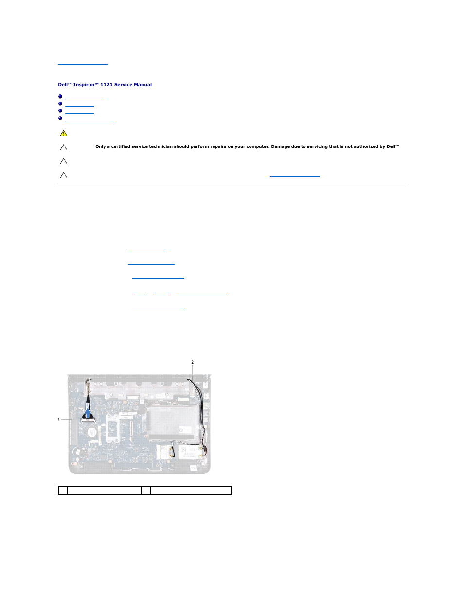 Display, Display assembly, Removing the display assembly | Dell Inspiron 11z (1120, Mid 2010) User Manual | Page 20 / 54