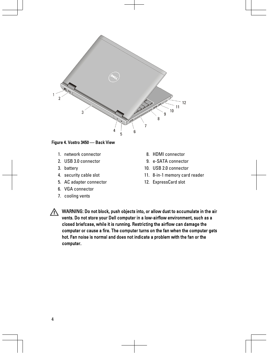 Dell Vostro 3550 (Early 2011) User Manual | Page 4 / 16