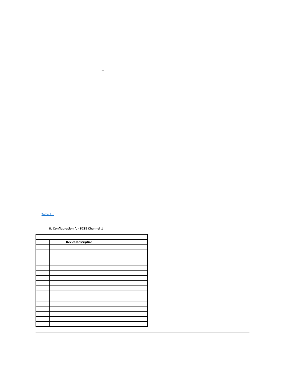 Simple array setup, Physical drive selection menu, Device configuration | Dell PERC 4/SI User Manual | Page 35 / 76