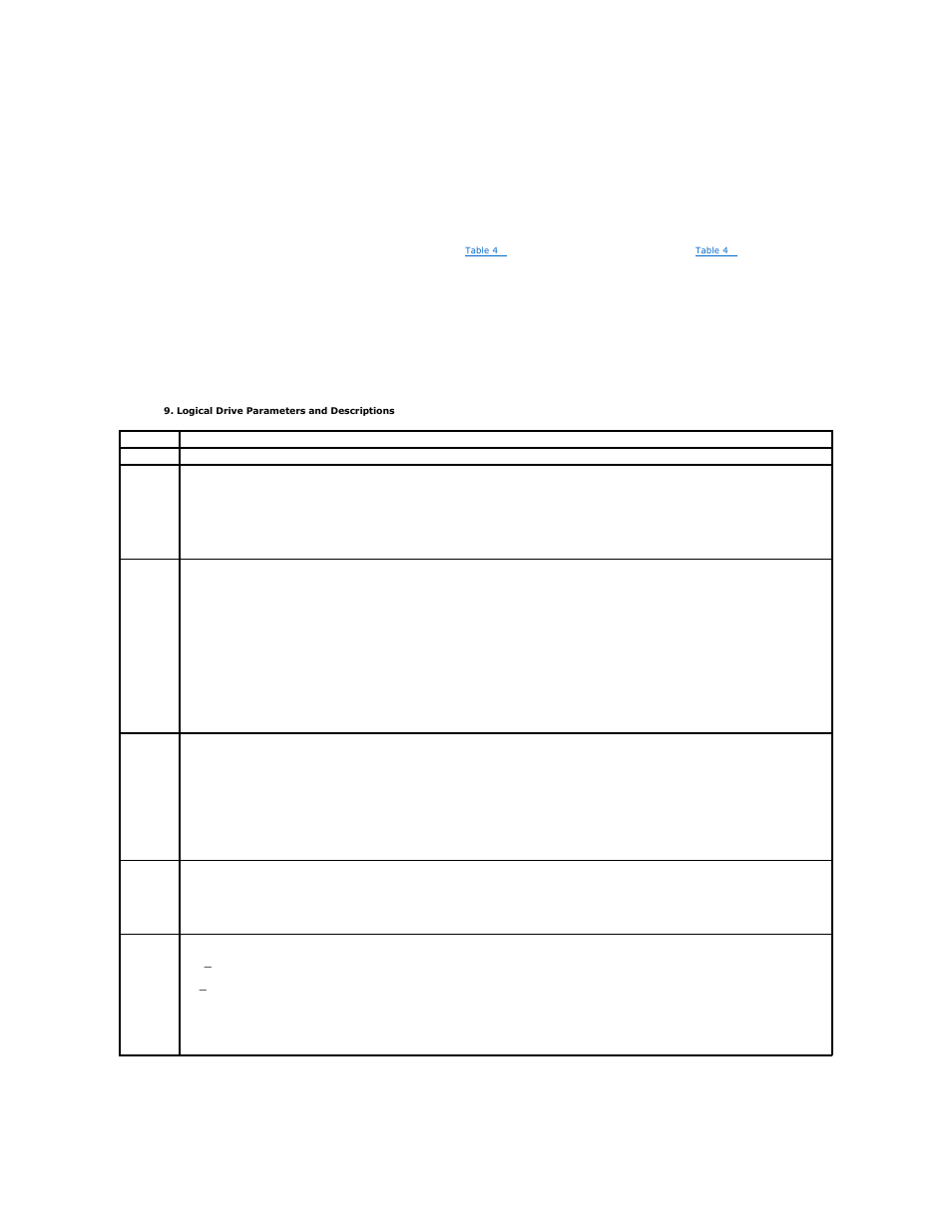 Logical drive parameters and descriptions, Simple array setup | Dell PERC 4/SI User Manual | Page 36 / 76