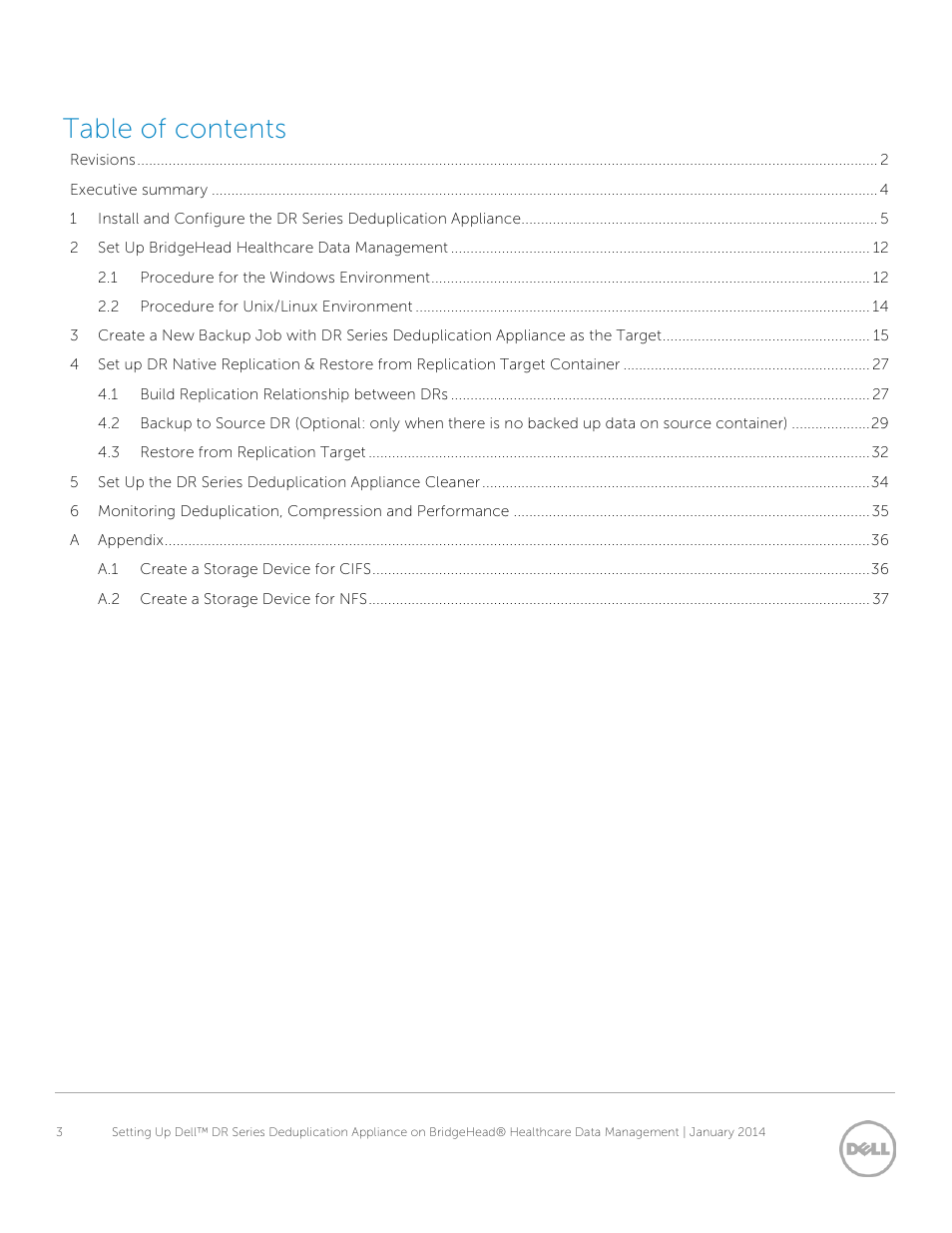 Dell PowerVault DR6000 User Manual | Page 3 / 37