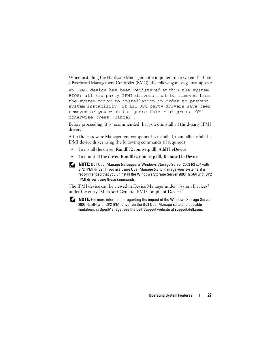 Dell PowerVault DP500 User Manual | Page 27 / 68