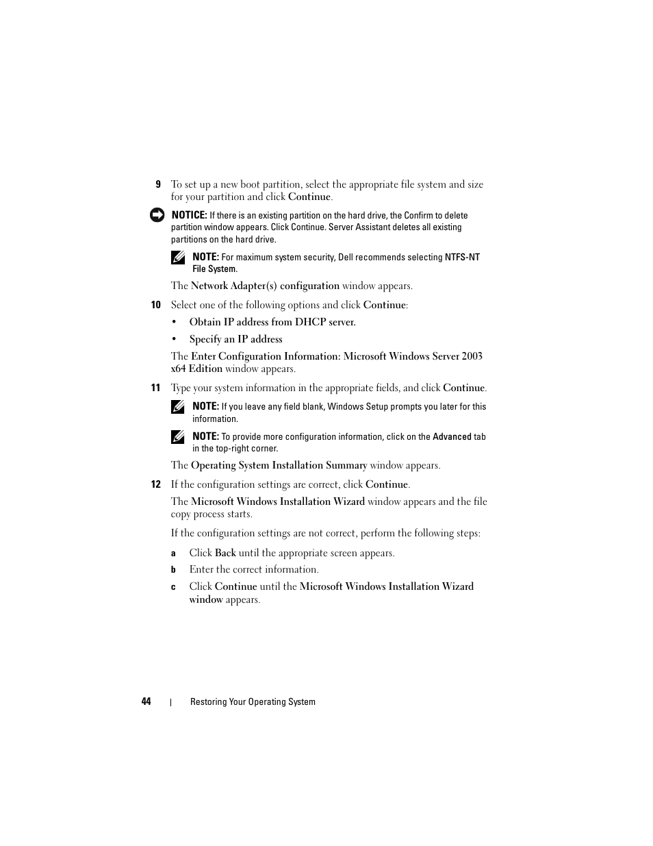 Dell PowerVault DP500 User Manual | Page 44 / 68