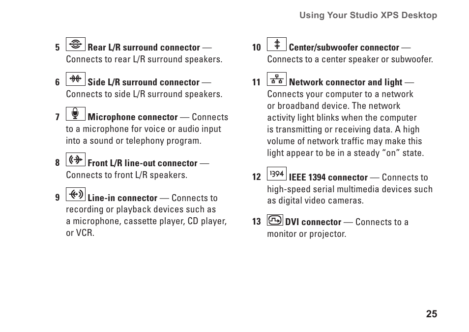 Dell Studio XPS 8100 (Late 2009) User Manual | Page 27 / 80