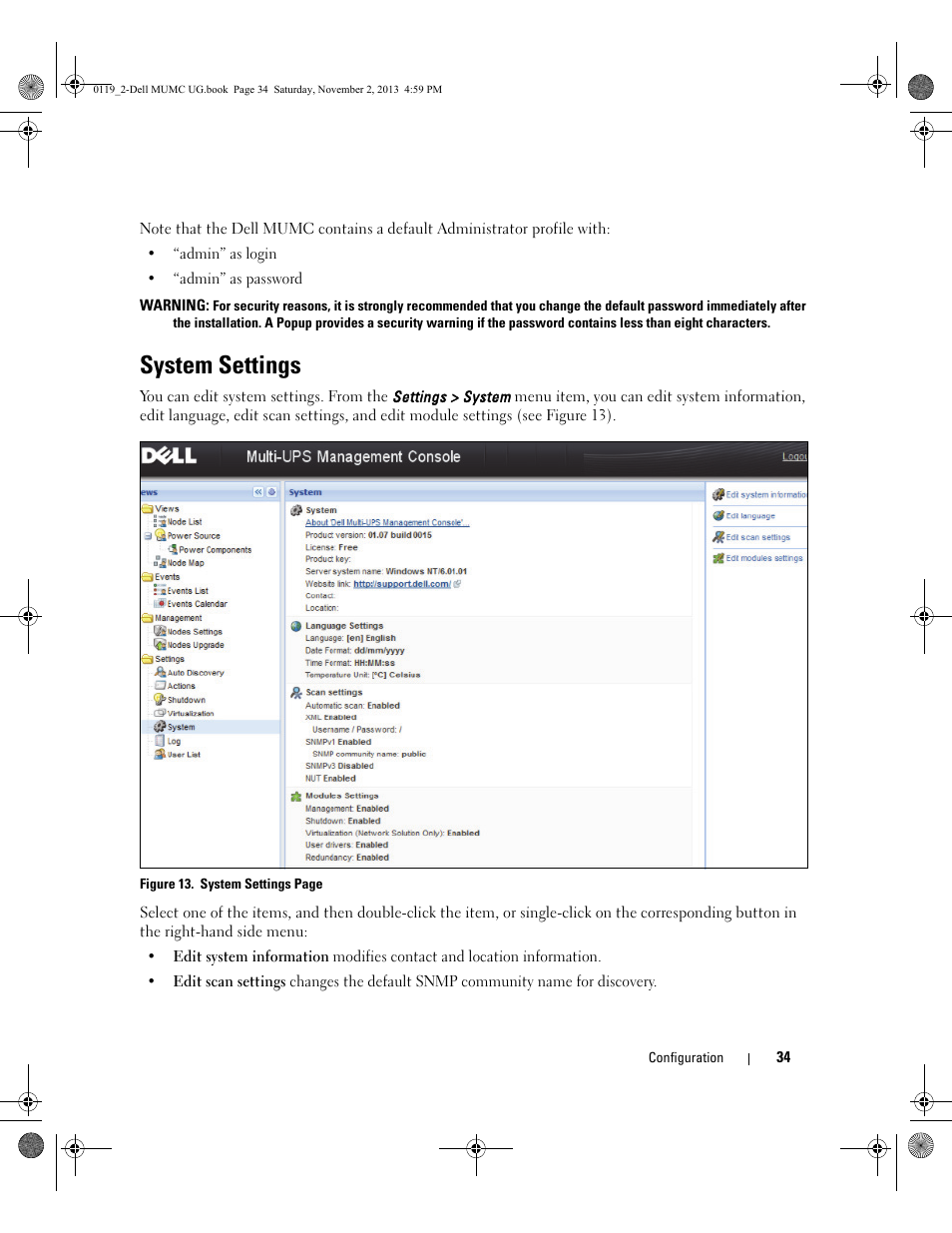 System settings | Dell UPS 4200R User Manual | Page 33 / 116