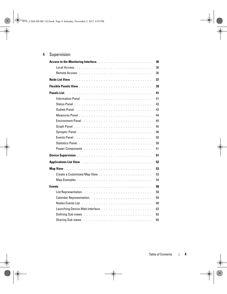 4 supervision | Dell UPS 4200R User Manual | Page 4 / 116