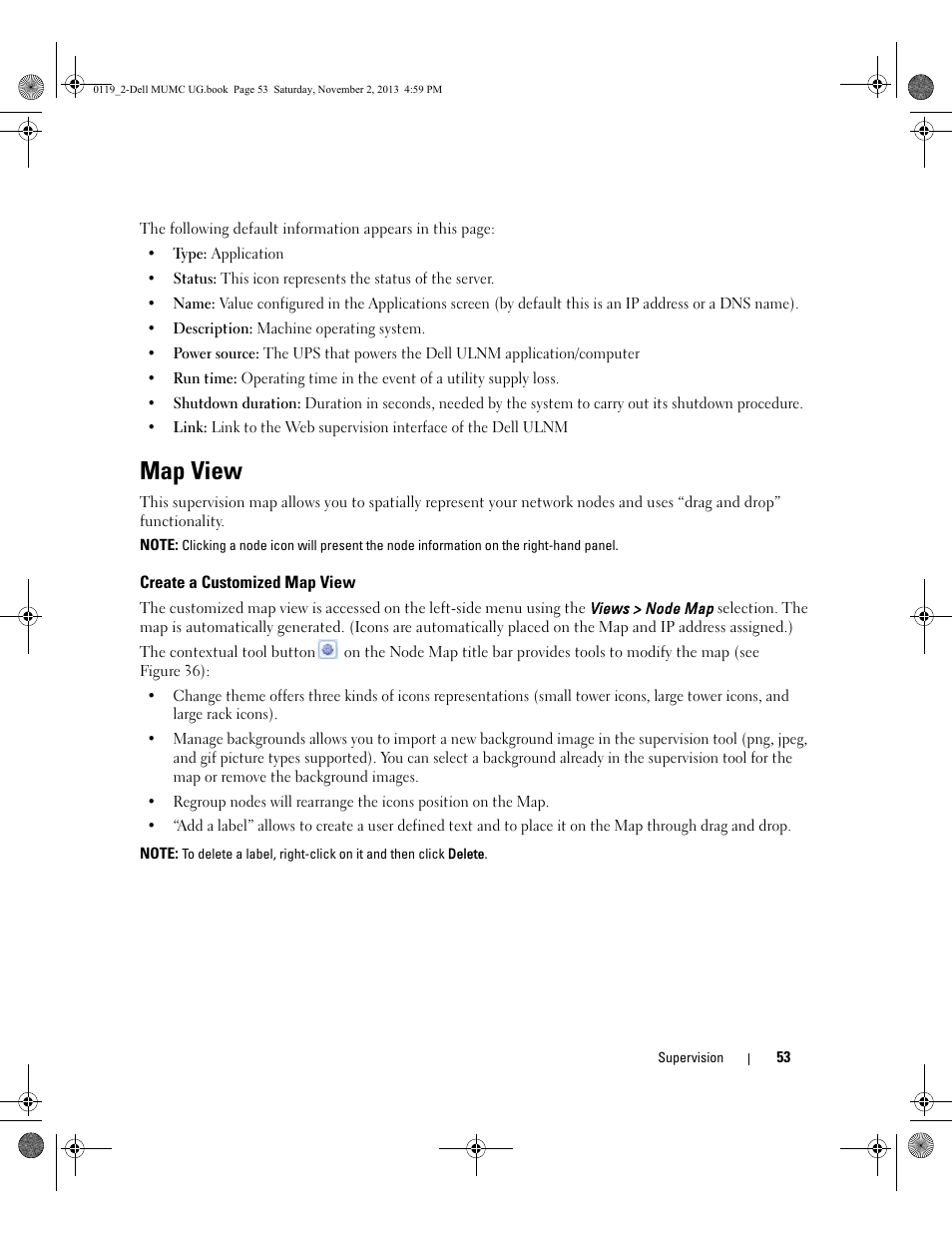 Map view, Create a customized map view | Dell UPS 4200R User Manual | Page 52 / 116