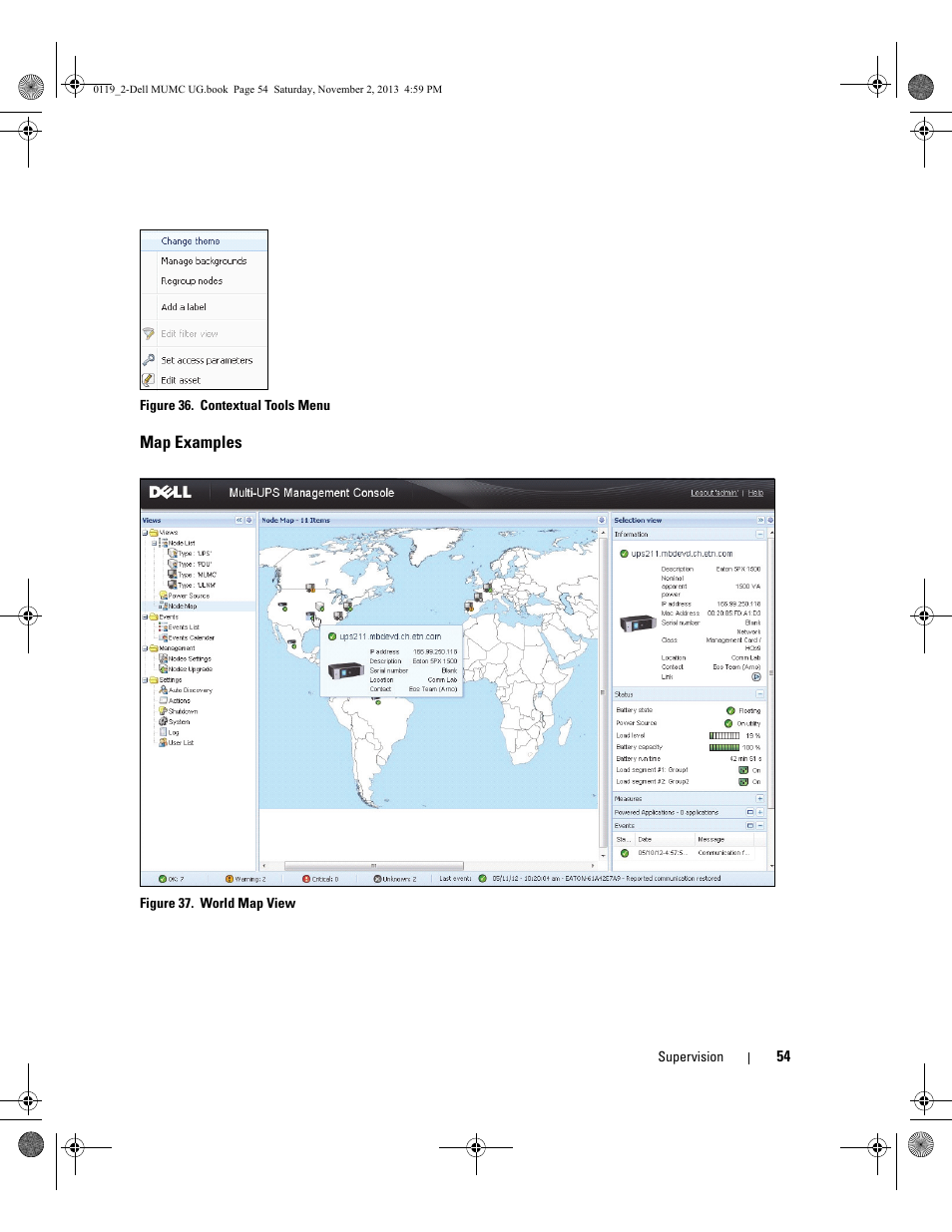 Map examples | Dell UPS 4200R User Manual | Page 53 / 116