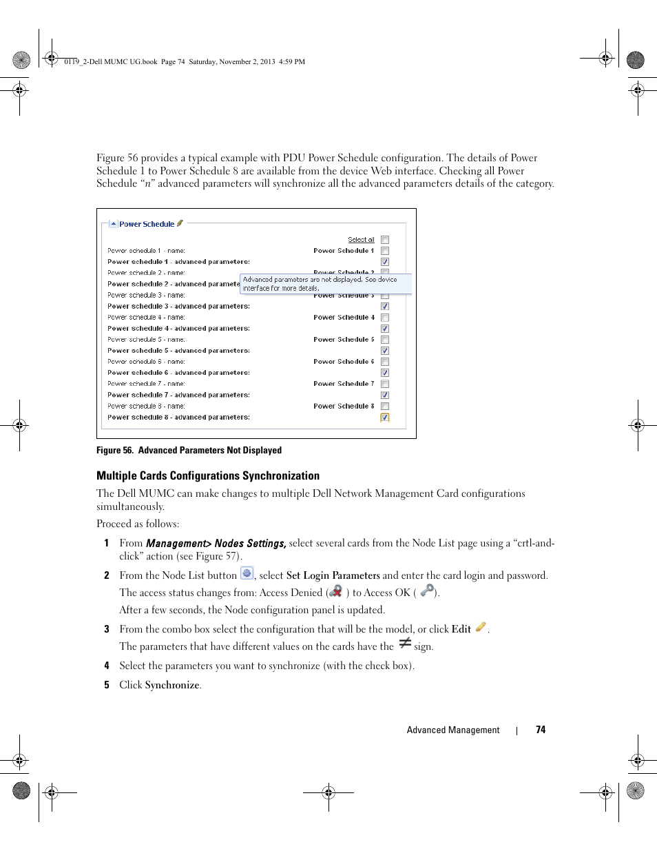 Multiple cards configurations synchronization | Dell UPS 4200R User Manual | Page 73 / 116