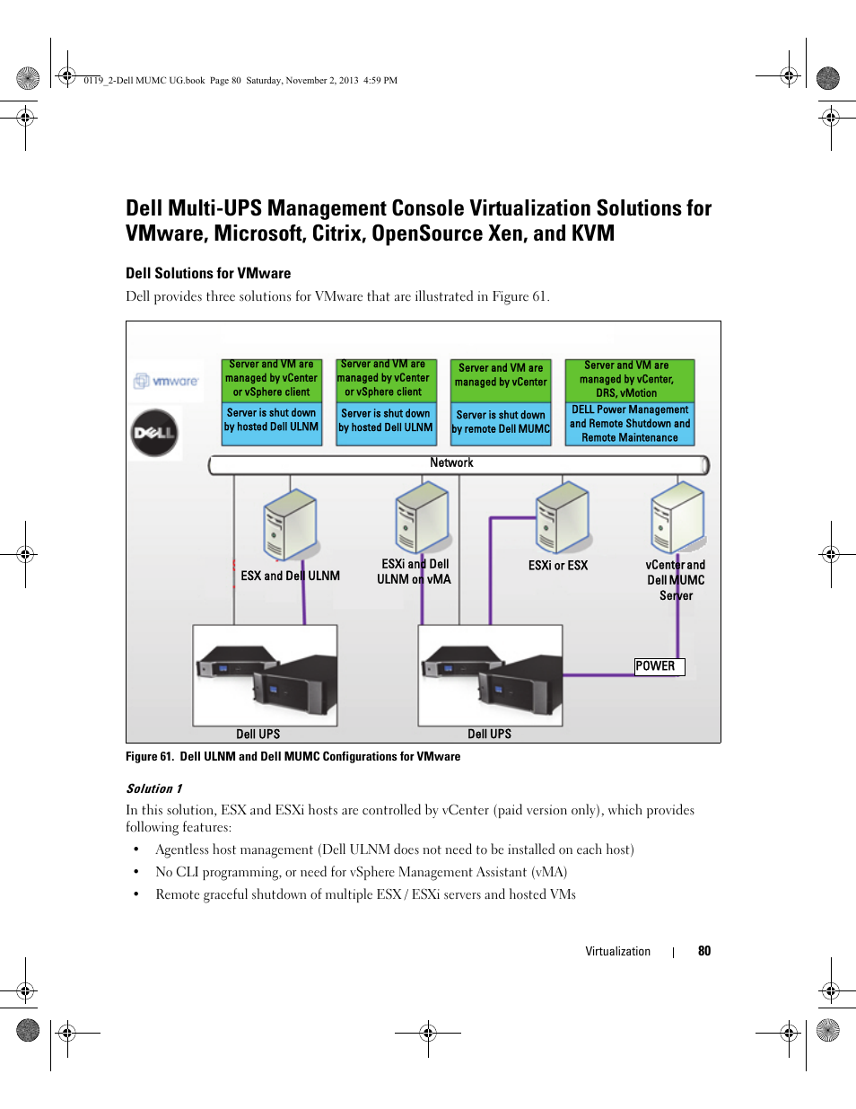 Dell solutions for vmware | Dell UPS 4200R User Manual | Page 79 / 116