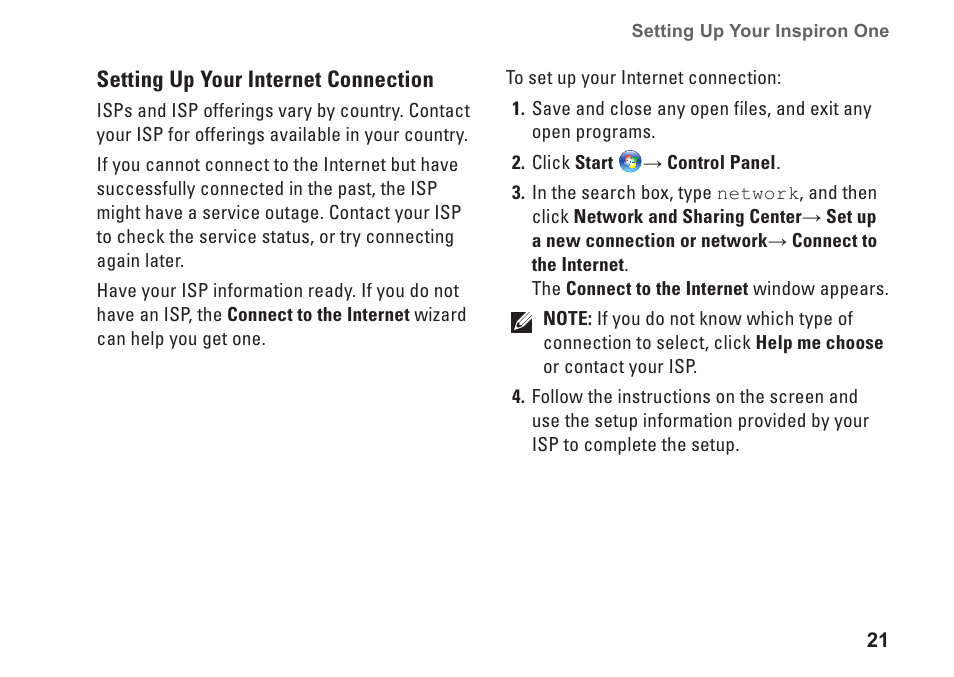 Set up wireless display (optional) | Dell Inspiron One 2310 (Late 2010) User Manual | Page 23 / 92
