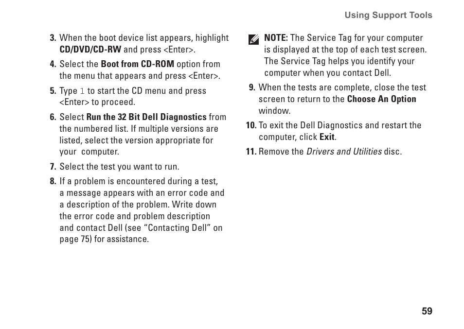 Dell Inspiron One 2310 (Late 2010) User Manual | Page 61 / 92