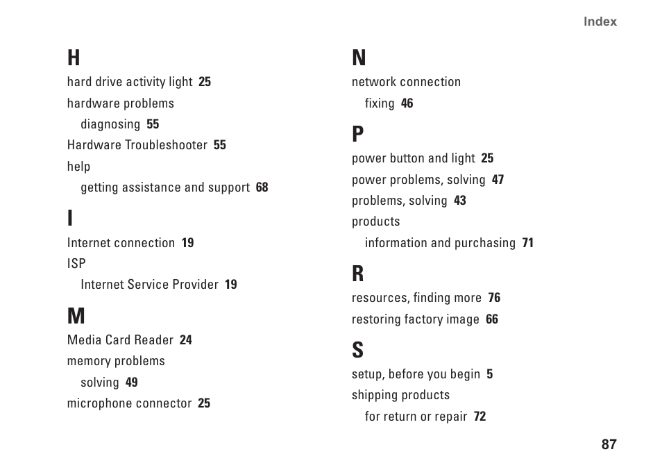 Dell Inspiron One 2310 (Late 2010) User Manual | Page 89 / 92