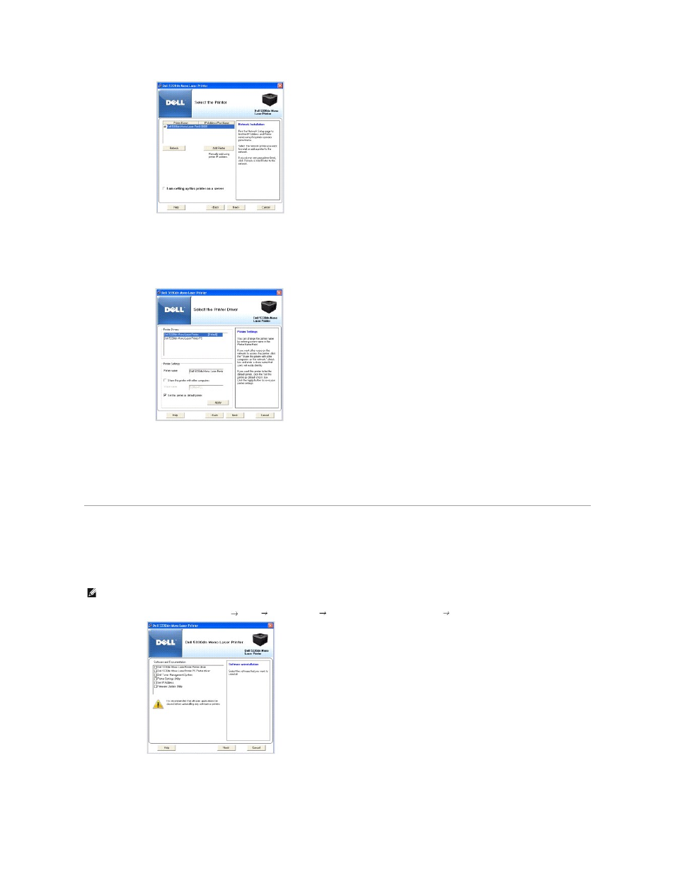 Uninstalling software | Dell 5330dn Workgroup Mono Laser Printer User Manual | Page 104 / 127
