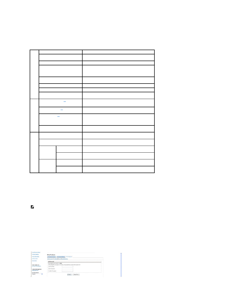 Copy printer settings, Printing statistics, Set password | Dell 5330dn Workgroup Mono Laser Printer User Manual | Page 126 / 127