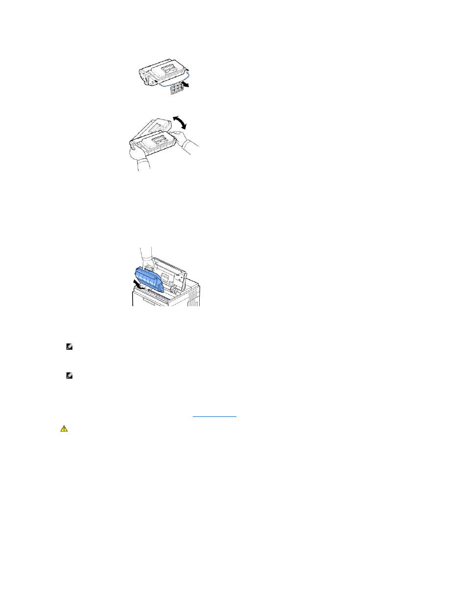 Replacing the fuser unit | Dell 5330dn Workgroup Mono Laser Printer User Manual | Page 45 / 127