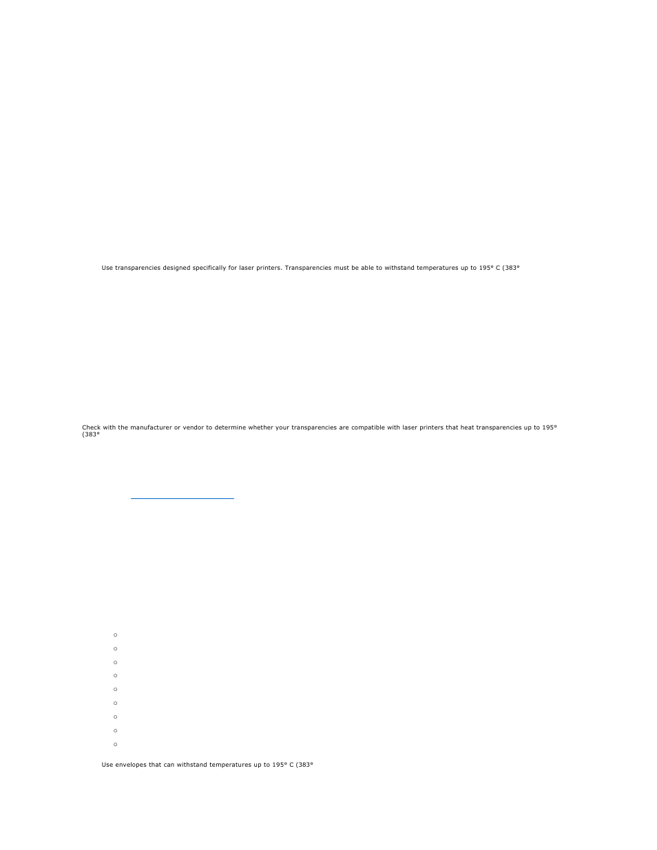 Transparencies, Envelopes | Dell 5330dn Workgroup Mono Laser Printer User Manual | Page 73 / 127