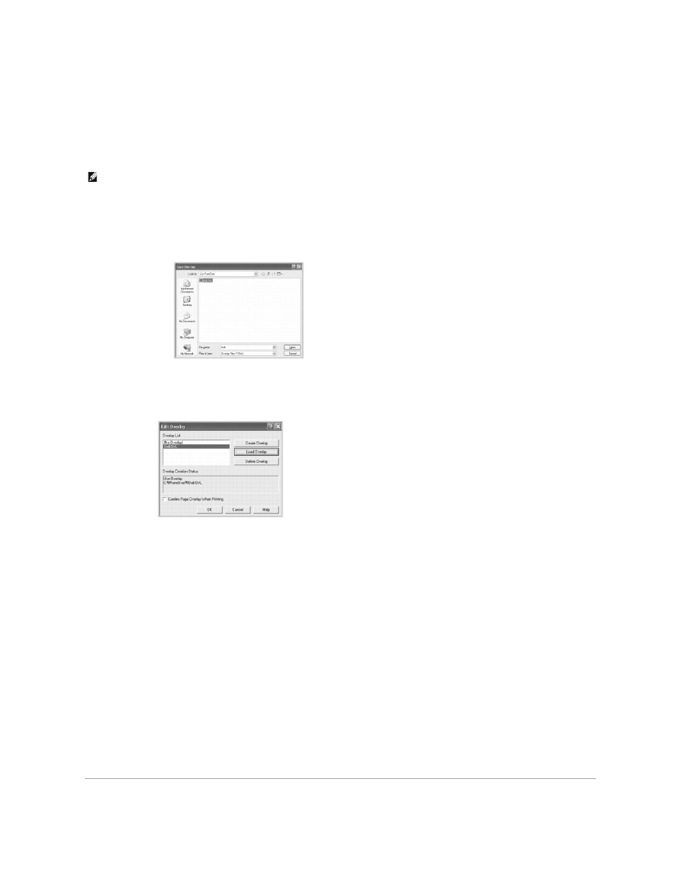 Using a page overlay, Deleting a page overlay | Dell 5330dn Workgroup Mono Laser Printer User Manual | Page 97 / 127