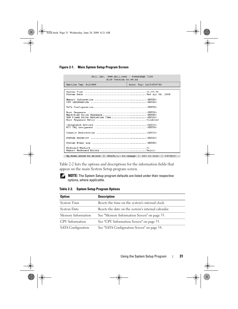 Dell PowerEdge T100 User Manual | Page 31 / 160