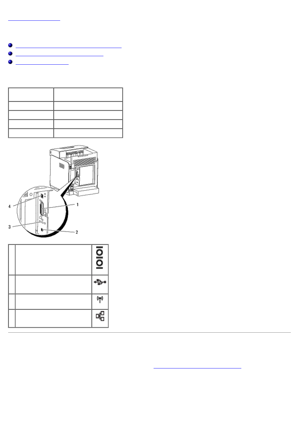 Connecting your printer, Connecting the printer directly to a computer | Dell 3130cn Color Laser Printer User Manual | Page 10 / 308