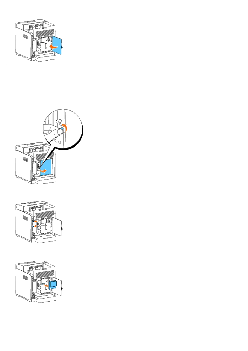 Removing a hard disk | Dell 3130cn Color Laser Printer User Manual | Page 234 / 308