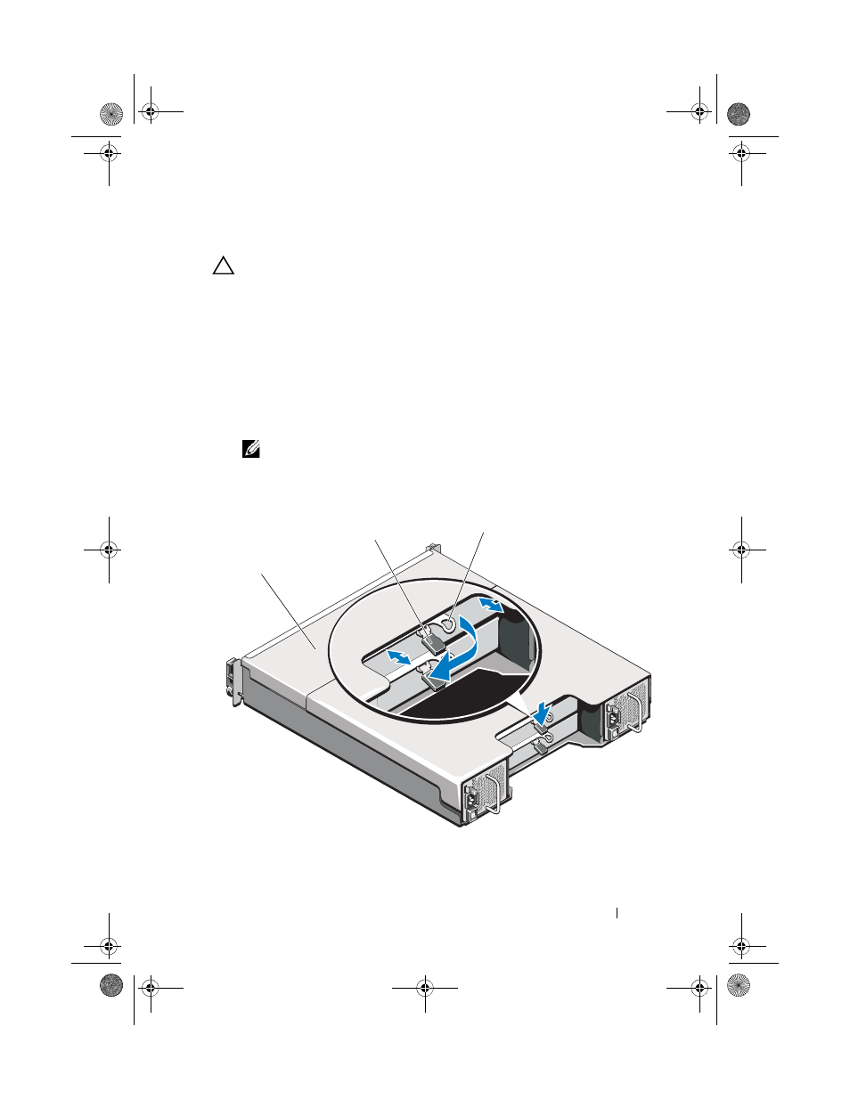 Removing a raid controller module | Dell PowerVault MD3200i User Manual | Page 223 / 284
