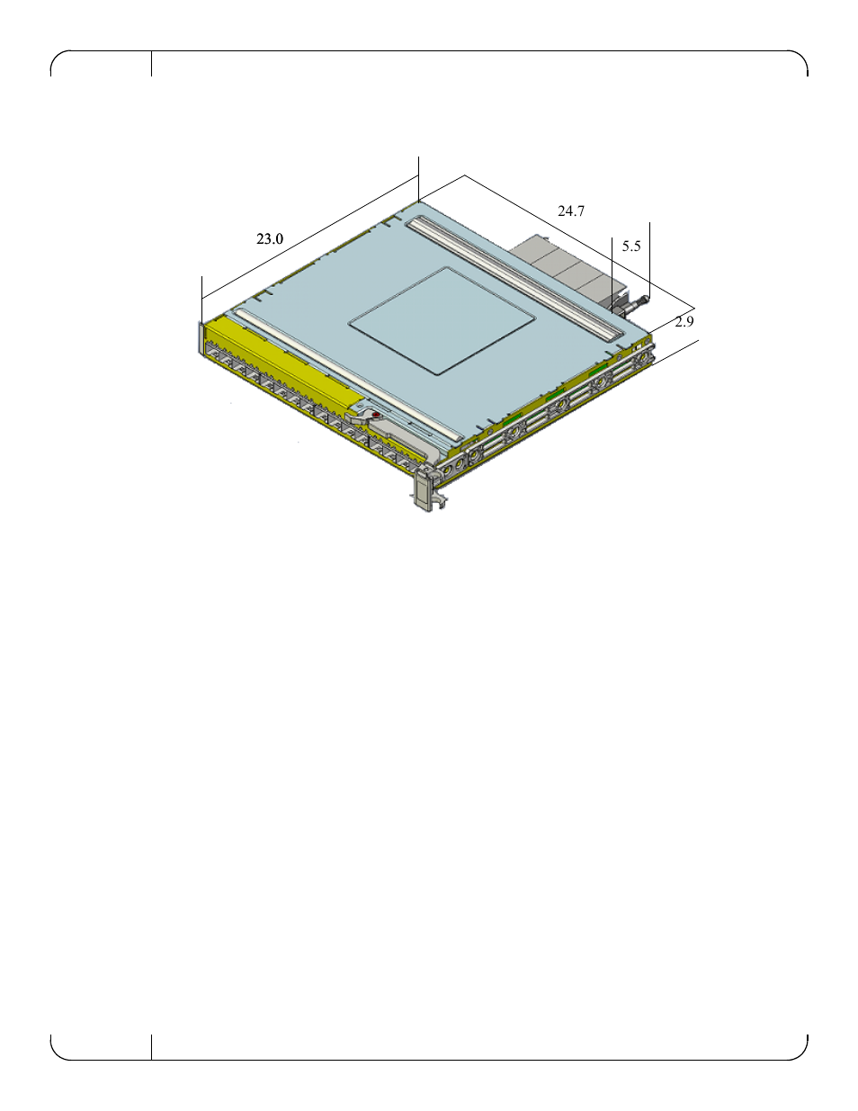 Mechanical drawing with dimensions, Appendix a.1: mechanical drawing with dimensions | Dell POWEREDGE M1000E User Manual | Page 16 / 22