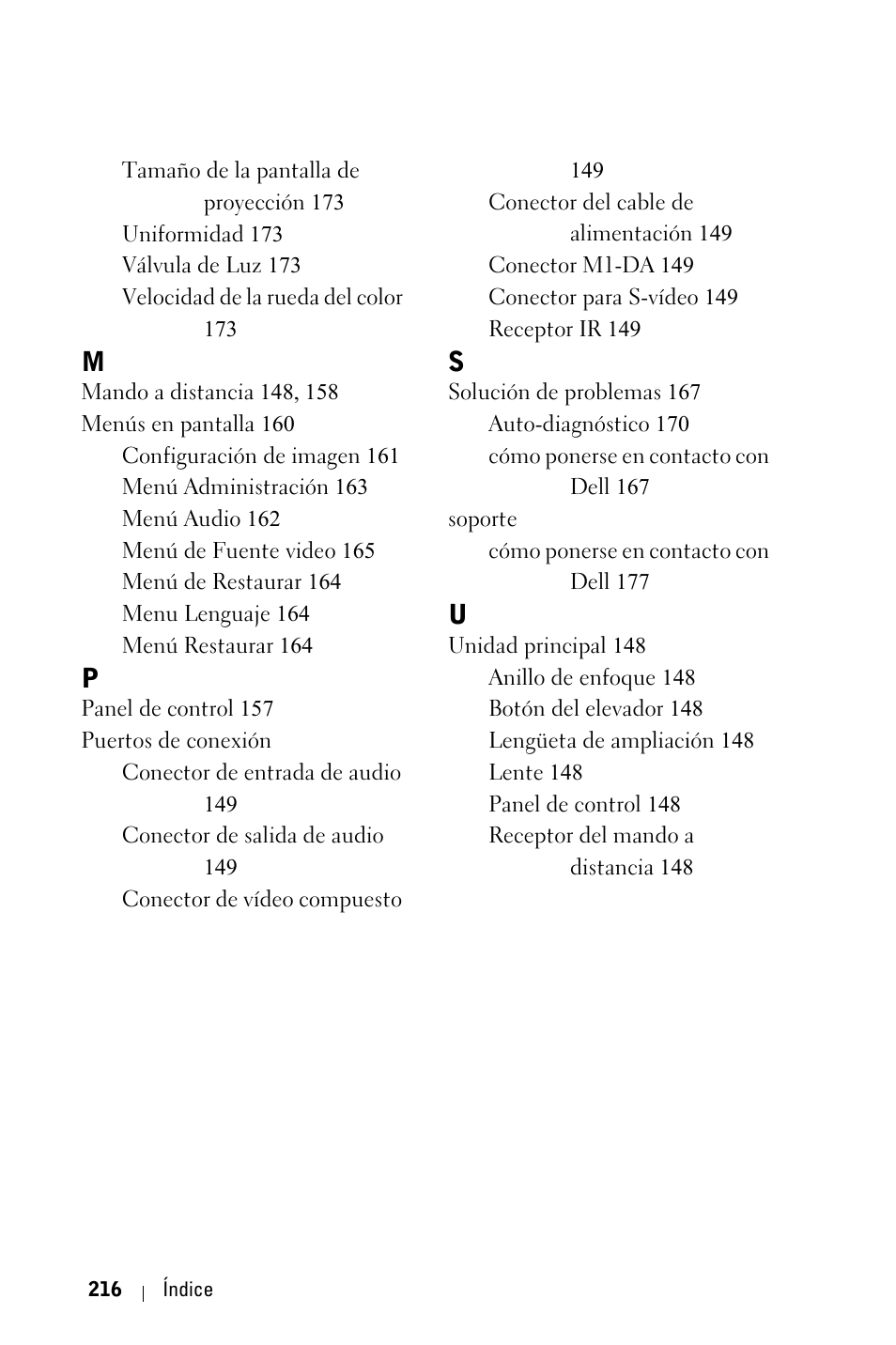 Dell 3400MP Projector User Manual | Page 216 / 292