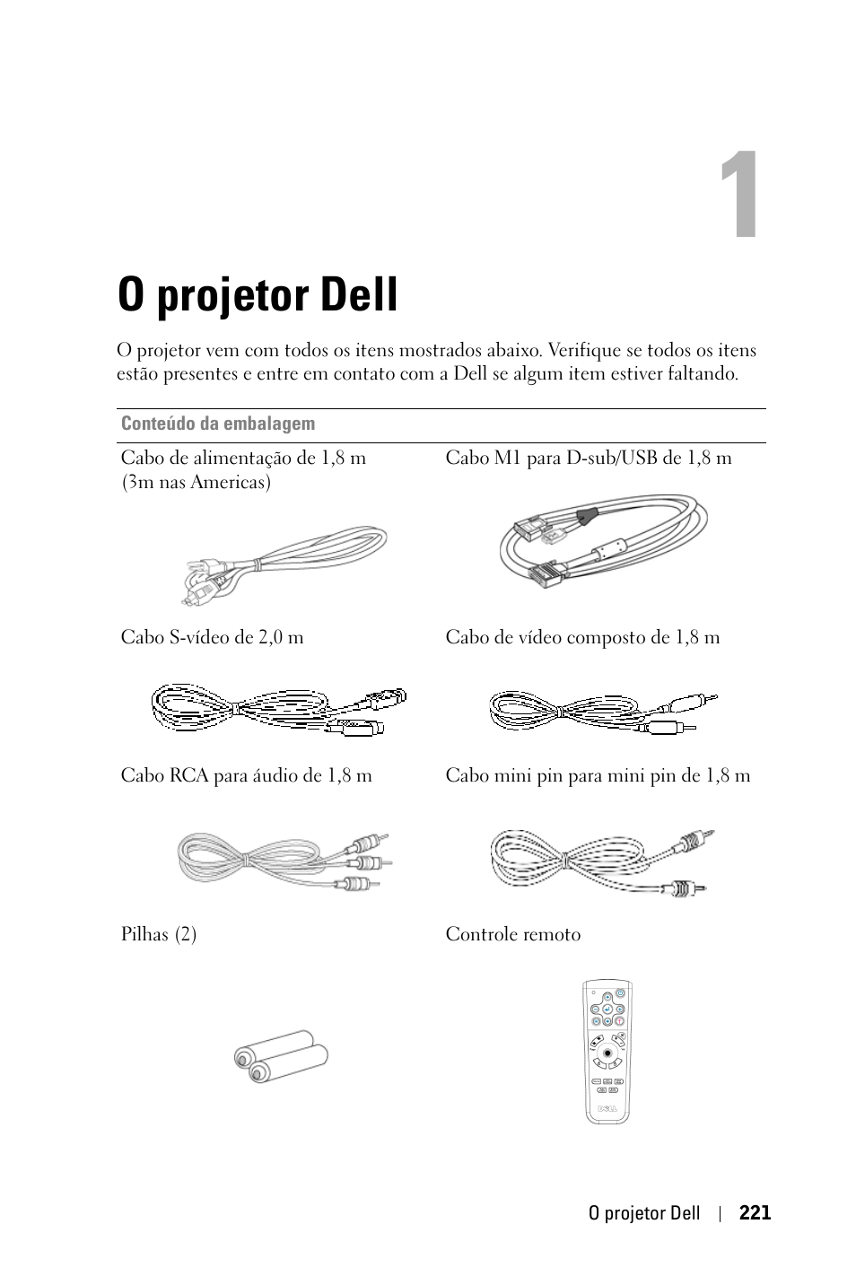 O projetor dell | Dell 3400MP Projector User Manual | Page 221 / 292