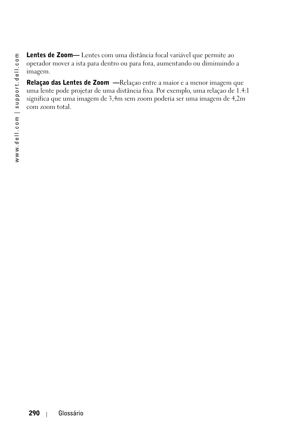 Dell 3400MP Projector User Manual | Page 290 / 292