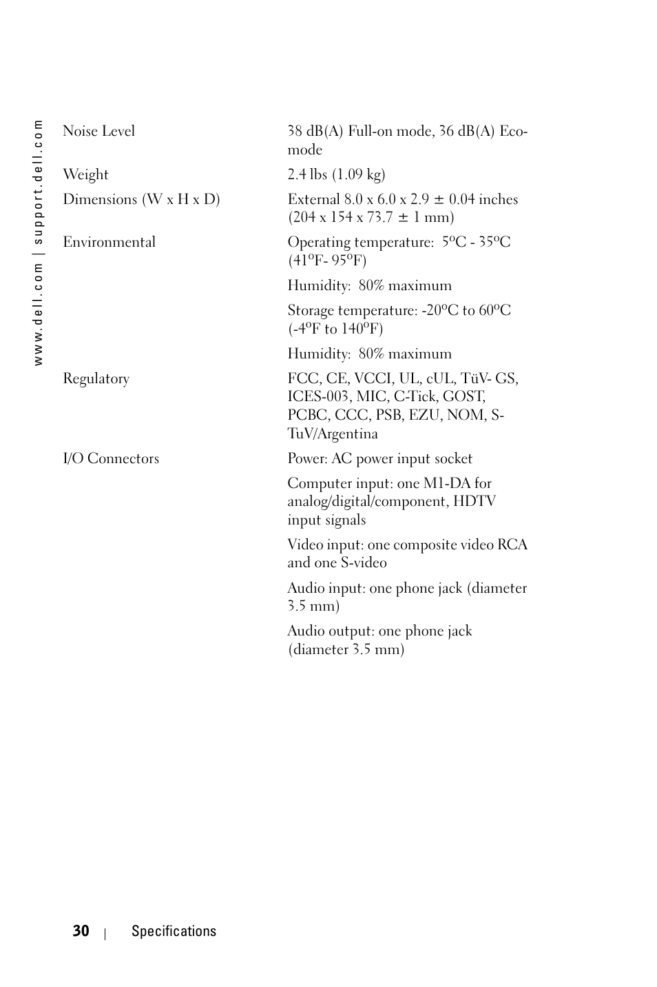 Dell 3400MP Projector User Manual | Page 30 / 292