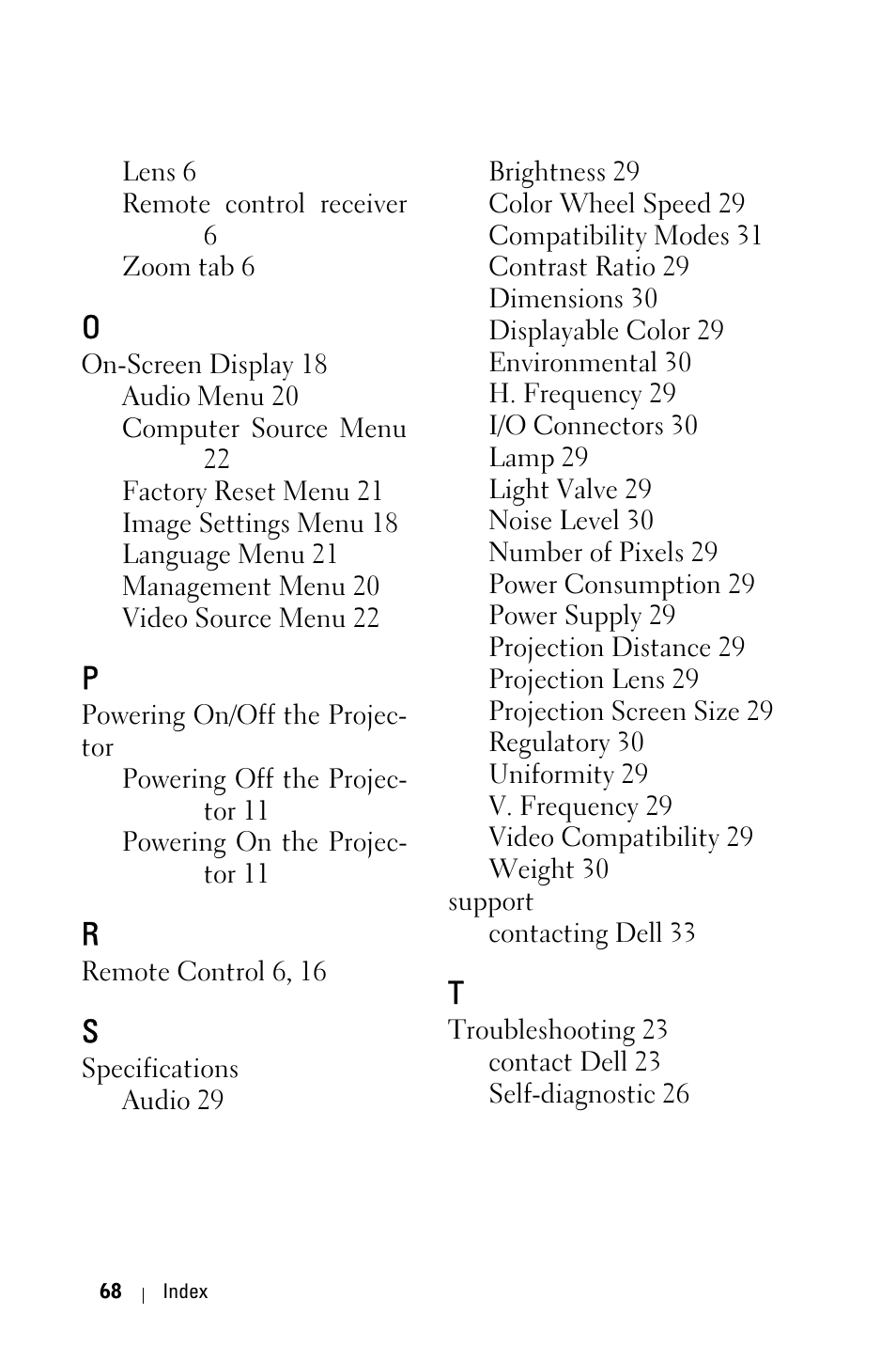 Dell 3400MP Projector User Manual | Page 68 / 292