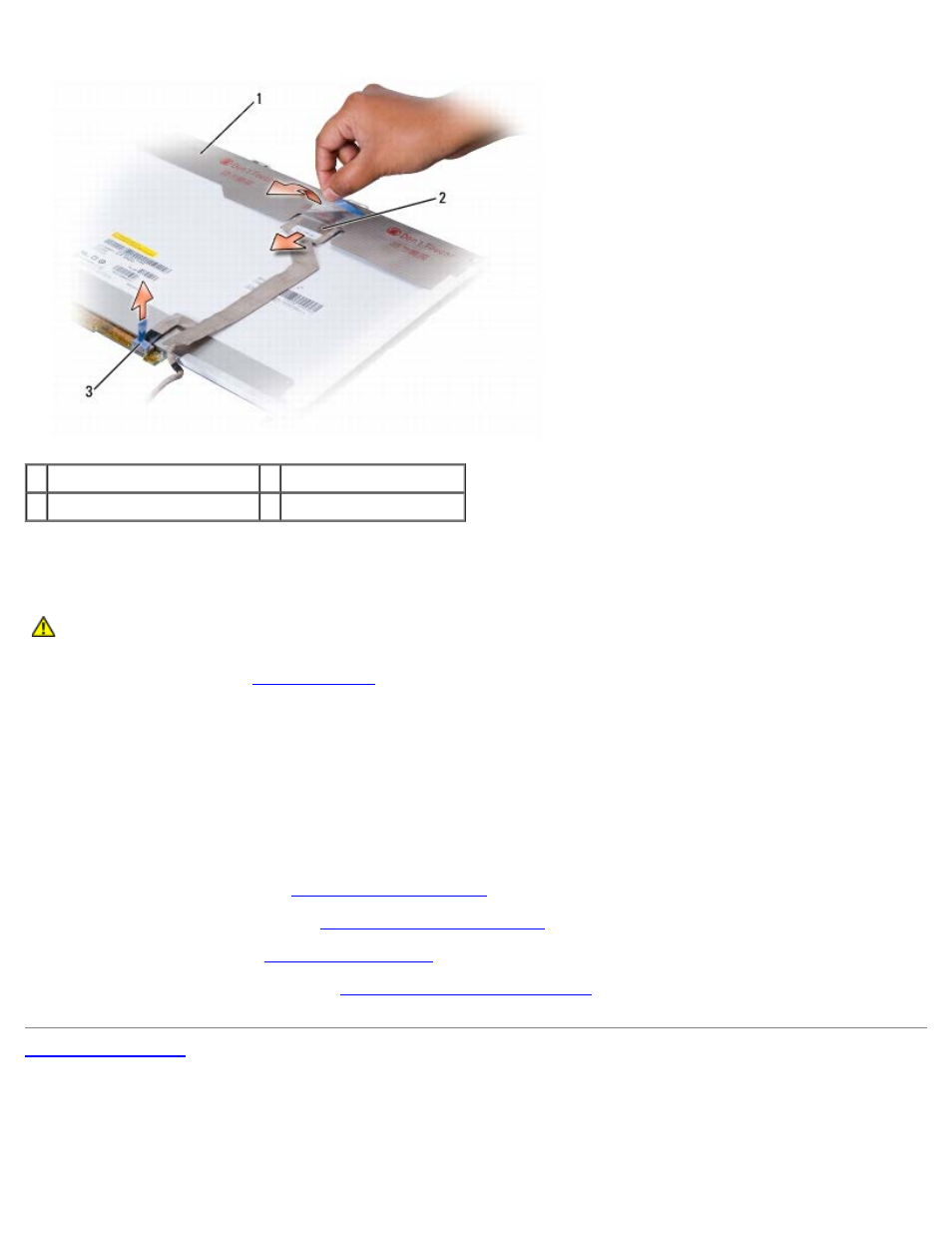 Replacing the display panel | Dell Vostro 500 (Mid 2009) User Manual | Page 30 / 54