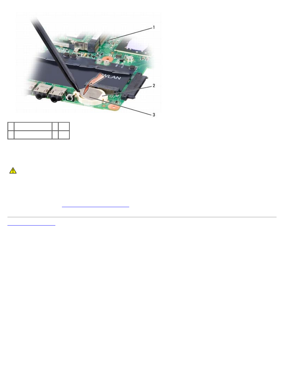 Replacing the coin-cell battery | Dell Vostro 500 (Mid 2009) User Manual | Page 44 / 54