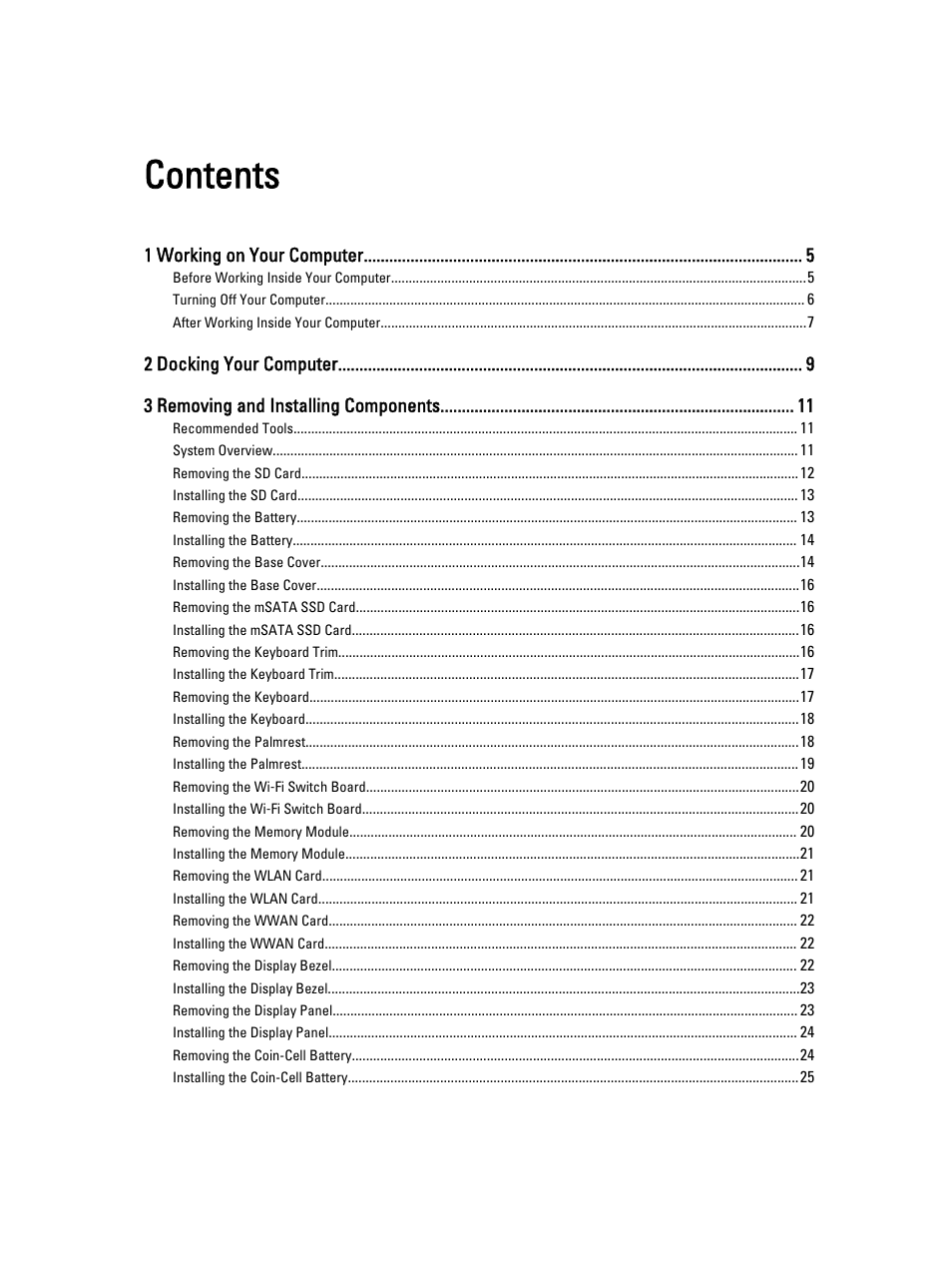 Dell Latitude E7240 (Mid 2013) User Manual | Page 3 / 59