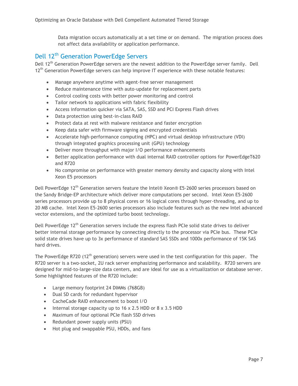 Dell 12, Generation poweredge servers | Dell Compellent SC8000 Controller User Manual | Page 10 / 22