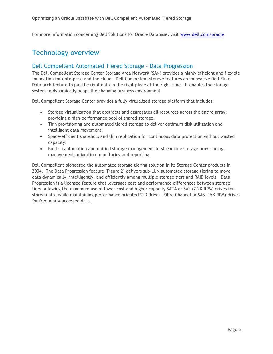 Technology overview | Dell Compellent SC8000 Controller User Manual | Page 8 / 22