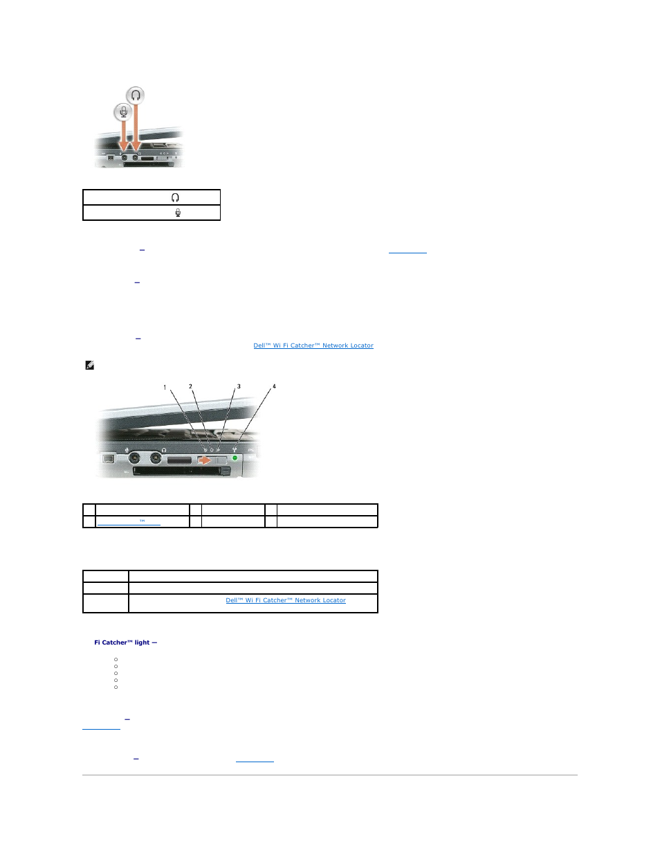 Infrared sensor, Wireless switch, Wi-fi catcher™ light | Pc card slot, Expresscard slot, Smart card slot | Dell Latitude D820 User Manual | Page 5 / 102