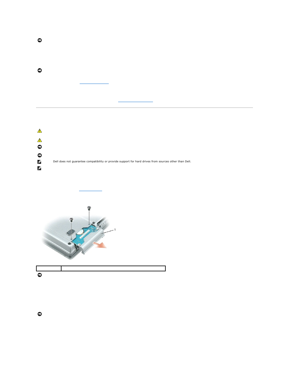 Hard drive | Dell Latitude D820 User Manual | Page 55 / 102