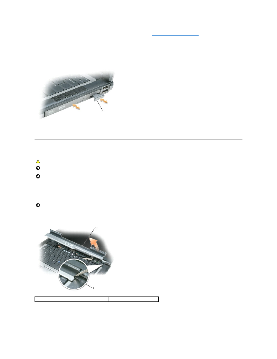 Hinge cover | Dell Latitude D820 User Manual | Page 57 / 102