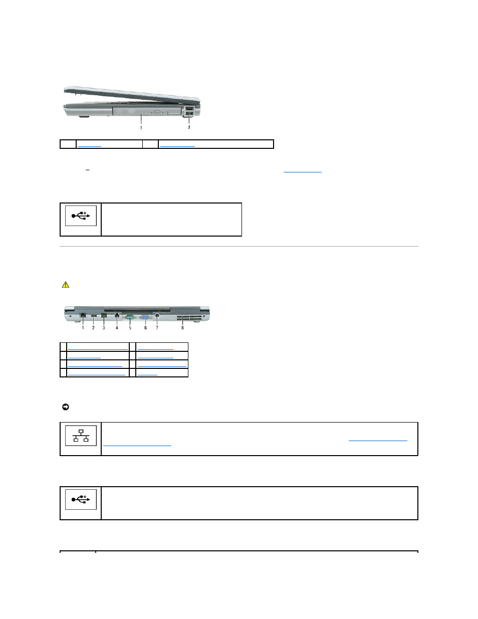 Right side view, Back view | Dell Latitude D820 User Manual | Page 6 / 102