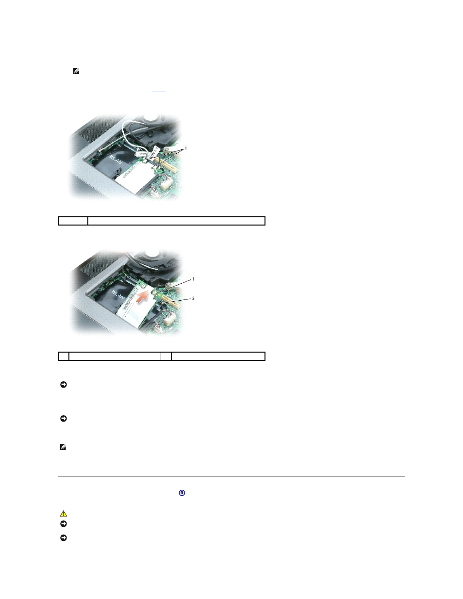 Internal card with bluetooth® wireless technology | Dell Latitude D820 User Manual | Page 63 / 102