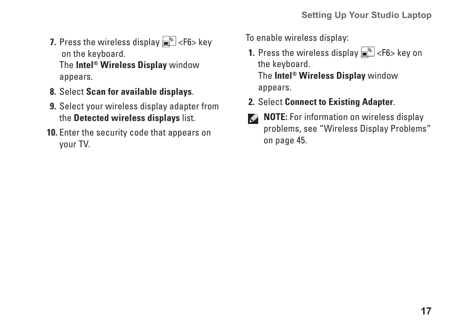 Dell Studio 1569 (Late 2009) User Manual | Page 19 / 90