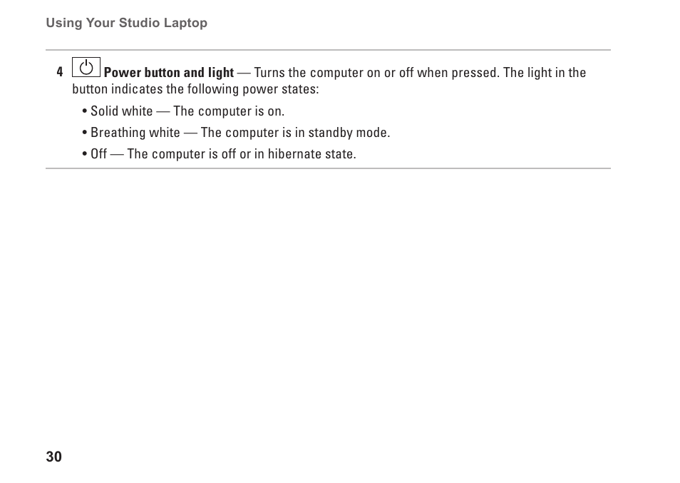 Dell Studio 1569 (Late 2009) User Manual | Page 32 / 90