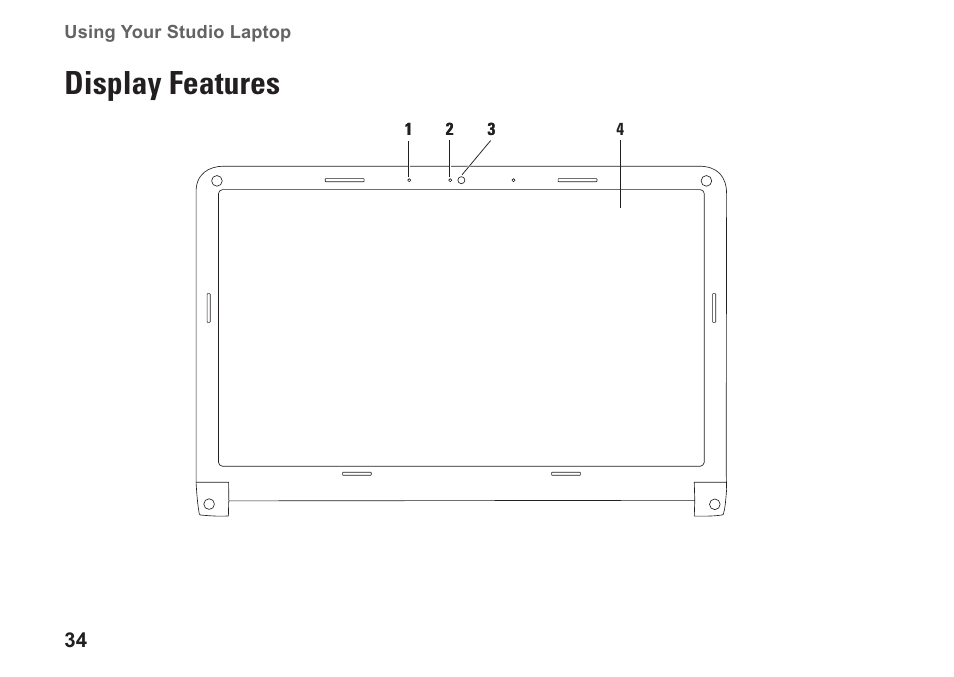 Display features | Dell Studio 1569 (Late 2009) User Manual | Page 36 / 90