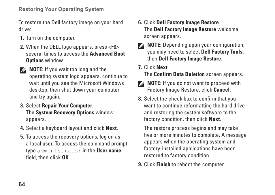 Dell Studio 1569 (Late 2009) User Manual | Page 66 / 90