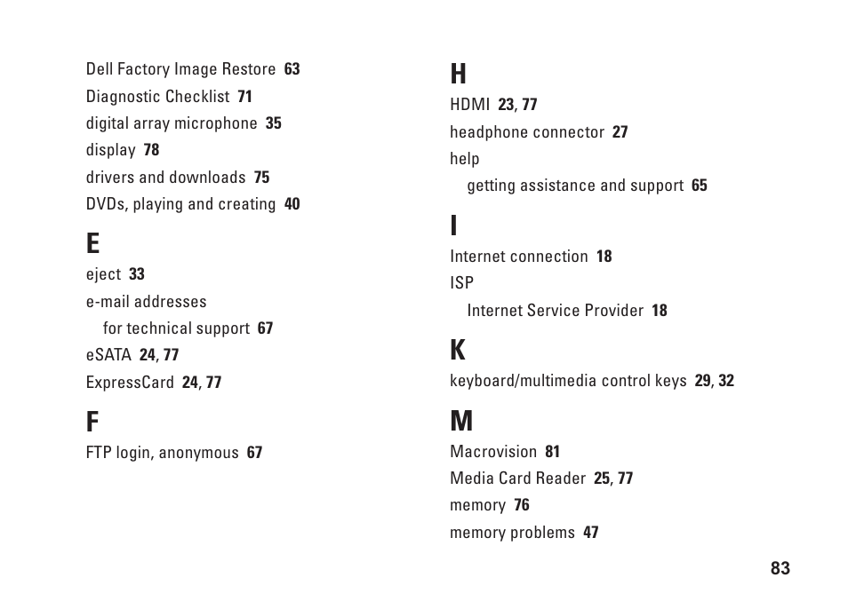 Dell Studio 1569 (Late 2009) User Manual | Page 85 / 90