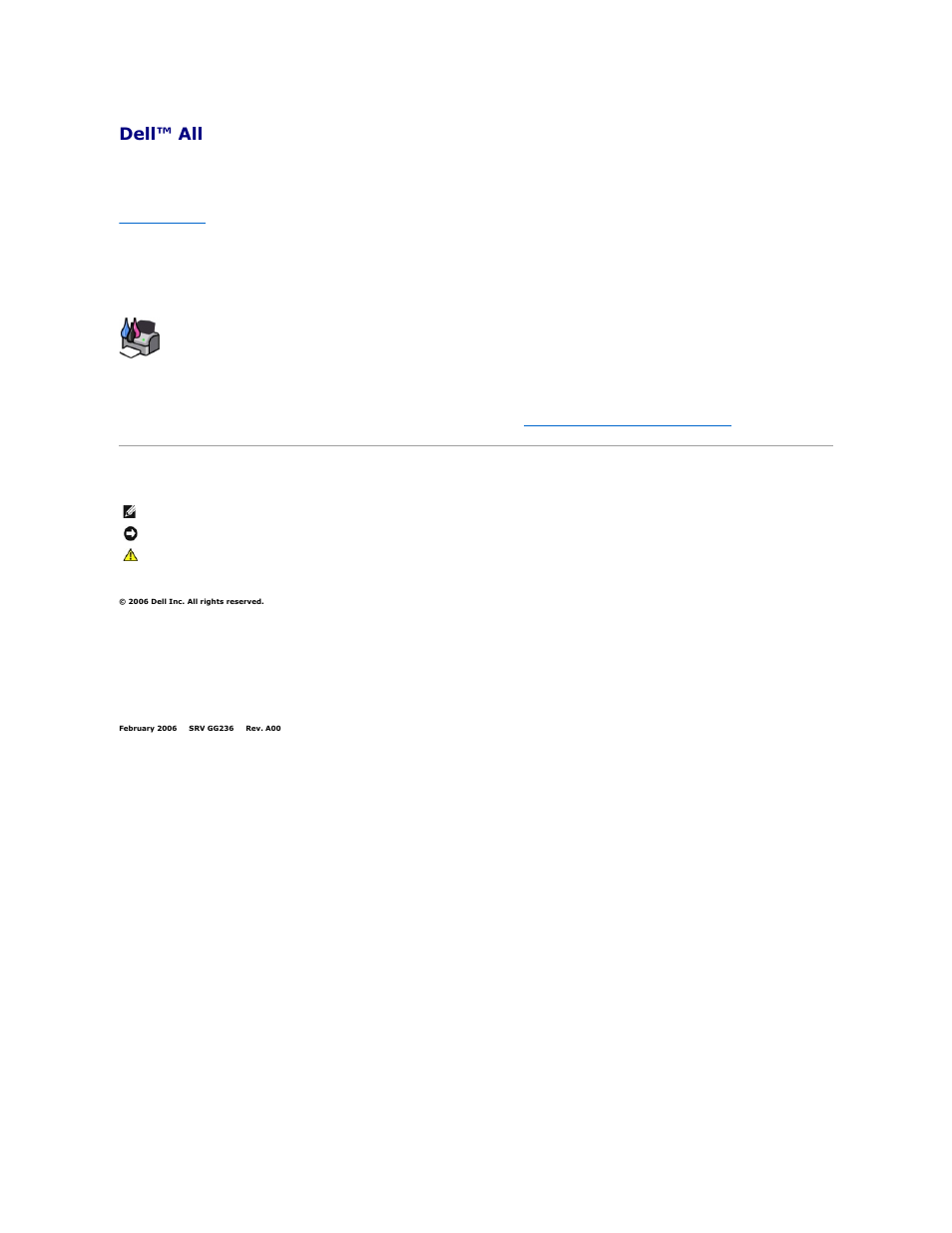 Dell 810 All In One Inkjet Printer User Manual | 51 pages